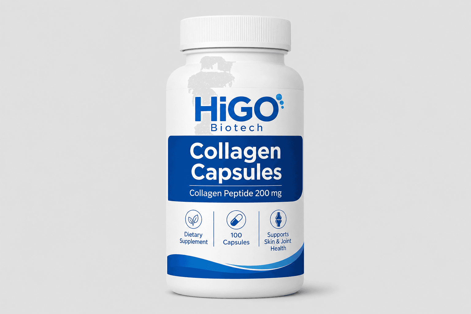 Beauty collagen capsule program — product format visual